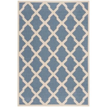 Safavieh Linden 100 8 x 10 ft. Rectangle Area Rug - Blue & Creme LND122M-8